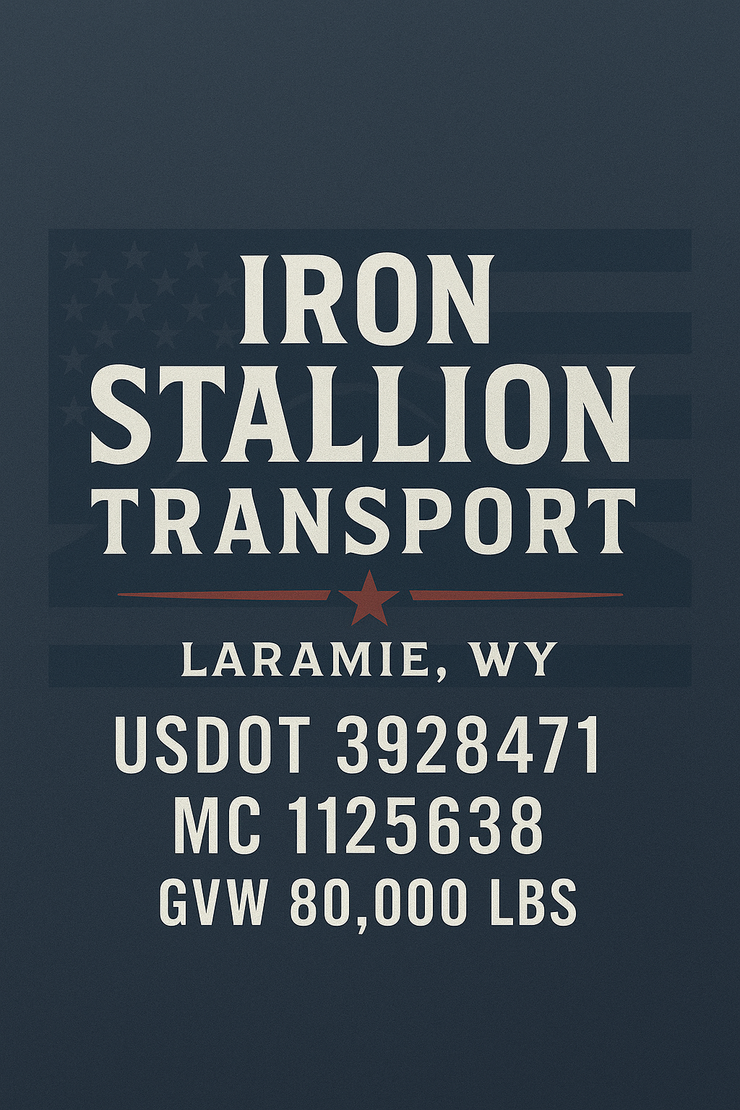 Trucking, Logistics, Transport Inspired Truck Door Lettering Decal Sticker Signs For Style & Compliance With USDOT, MC, GVW Or Any Regulation Number Lines (Set of 2)