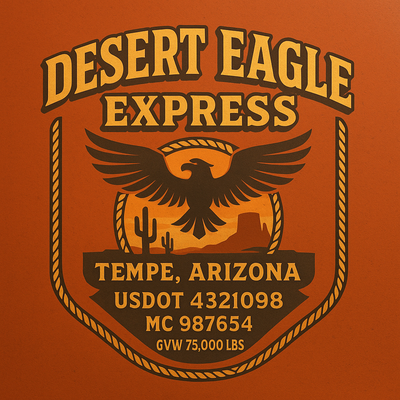 Trucking, Logistics, Transport Inspired Truck Door Lettering Decal Sticker Signs For Style & Compliance With USDOT, MC, GVW Or Any Regulation Number Lines (Set of 2)