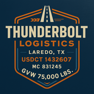Trucking, Logistics, Transport Inspired Truck Door Lettering Decal Sticker Signs For Style & Compliance With USDOT, MC, GVW Or Any Regulation Number Lines (Set of 2)