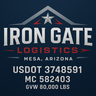 Trucking, Logistics, Transport Inspired Truck Door Lettering Decal Sticker Signs For Style & Compliance With USDOT, MC, GVW Or Any Regulation Number Lines (Set of 2)