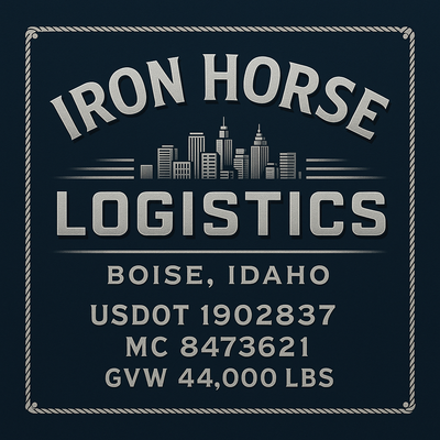 Trucking, Logistics, Transport Inspired Truck Door Lettering Decal Sticker Signs For Style & Compliance With USDOT, MC, GVW Or Any Regulation Number Lines (Set of 2)