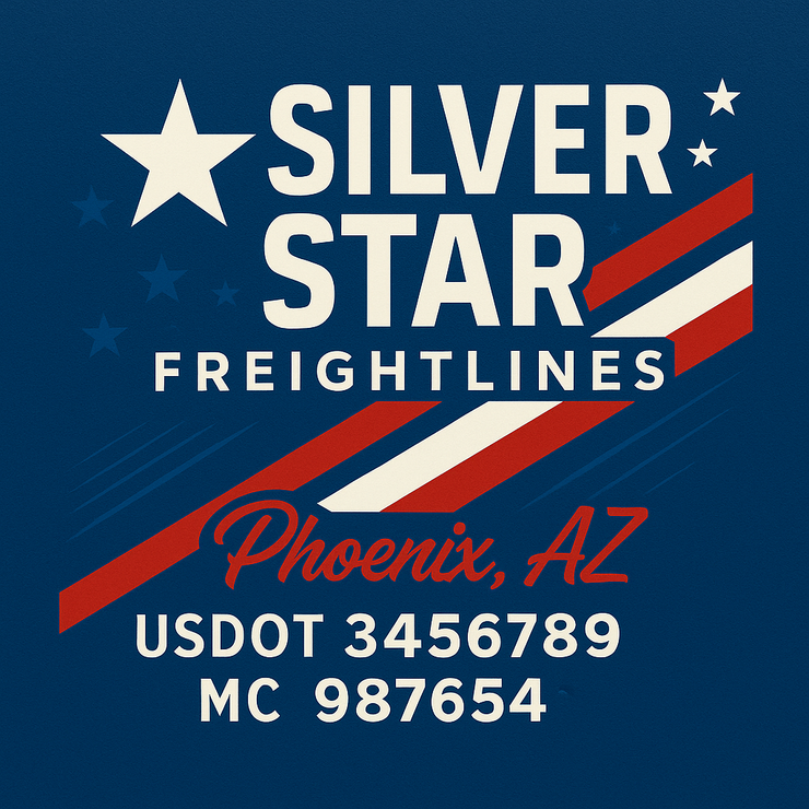 Trucking, Logistics, Transport Inspired Truck Door Lettering Decal Sticker Signs For Style & Compliance With USDOT, MC, GVW Or Any Regulation Number Lines (Set of 2)