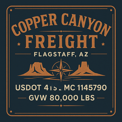 Trucking, Logistics, Transport Inspired Truck Door Lettering Decal Sticker Signs For Style & Compliance With USDOT, MC, GVW Or Any Regulation Number Lines (Set of 2)