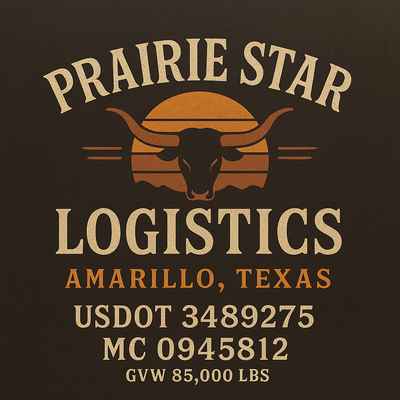 Trucking, Logistics, Transport Inspired Truck Door Lettering Decal Sticker Signs For Style & Compliance With USDOT, MC, GVW Or Any Regulation Number Lines (Set of 2)
