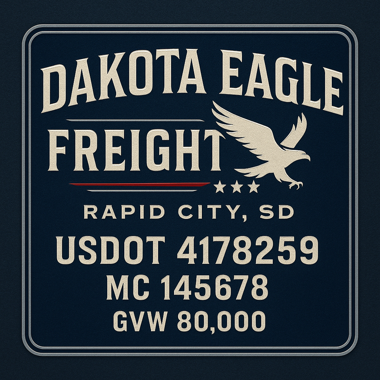 Trucking, Logistics, Transport Inspired Truck Door Lettering Decal Sticker Signs For Style & Compliance With USDOT, MC, GVW Or Any Regulation Number Lines (Set of 2)