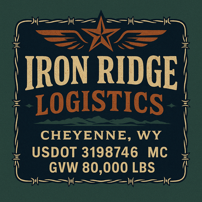 Trucking, Logistics, Transport Inspired Truck Door Lettering Decal Sticker Signs For Style & Compliance With USDOT, MC, GVW Or Any Regulation Number Lines (Set of 2)