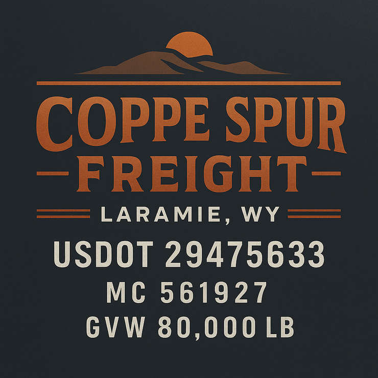 Trucking, Logistics, Transport Inspired Truck Door Lettering Decal Sticker Signs For Style & Compliance With USDOT, MC, GVW Or Any Regulation Number Lines (Set of 2)