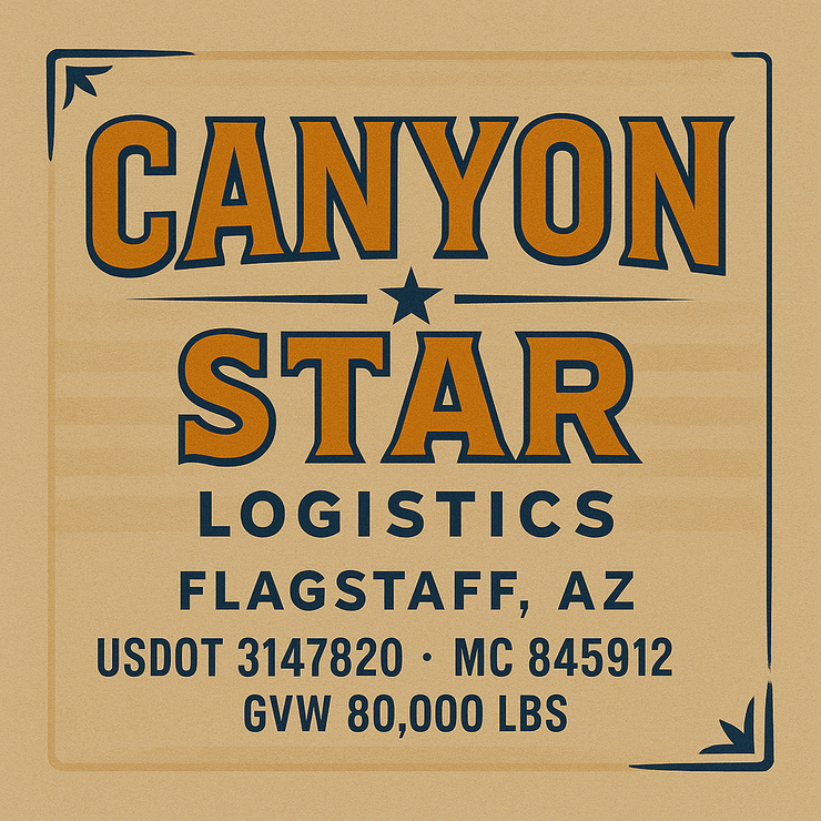 Trucking, Logistics, Transport Inspired Truck Door Lettering Decal Sticker Signs For Style & Compliance With USDOT, MC, GVW Or Any Regulation Number Lines (Set of 2)