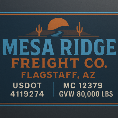 Trucking, Logistics, Transport Inspired Truck Door Lettering Decal Sticker Signs For Style & Compliance With USDOT, MC, GVW Or Any Regulation Number Lines (Set of 2)
