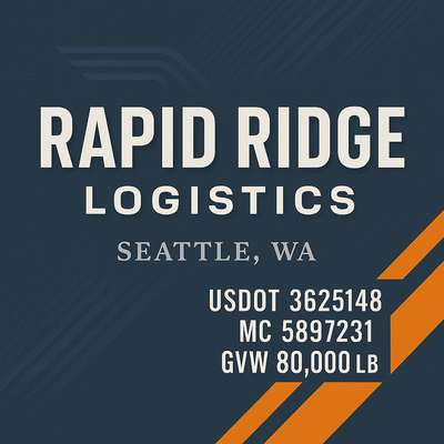 Trucking, Logistics, Transport Inspired Truck Door Lettering Decal Sticker Signs For Style & Compliance With USDOT, MC, GVW Or Any Regulation Number Lines (Set of 2)