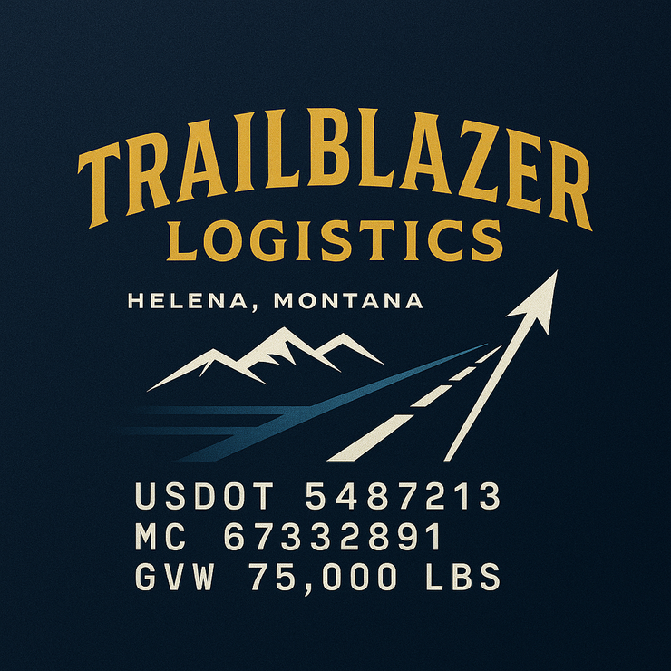 Trucking, Logistics, Transport Inspired Truck Door Lettering Decal Sticker Signs For Style & Compliance With USDOT, MC, GVW Or Any Regulation Number Lines (Set of 2)