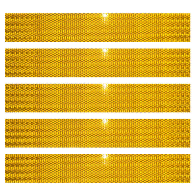 DOT Bright Yellow Reflectors | DOT Reflective Tape Strips Conspicuity | Many Size Strips