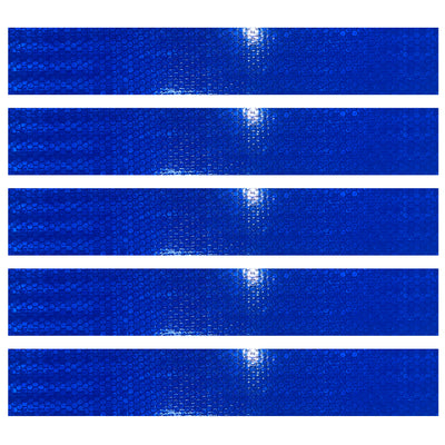 DOT Bright Blue Reflectors | DOT Reflective Tape Strips Conspicuity | Many Size Strips