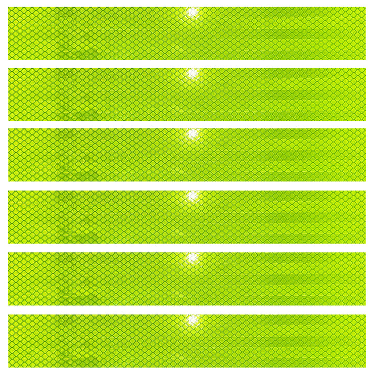 DOT Neon Green Reflectors | DOT Reflective Tape Strips Conspicuity | Many Size Strips