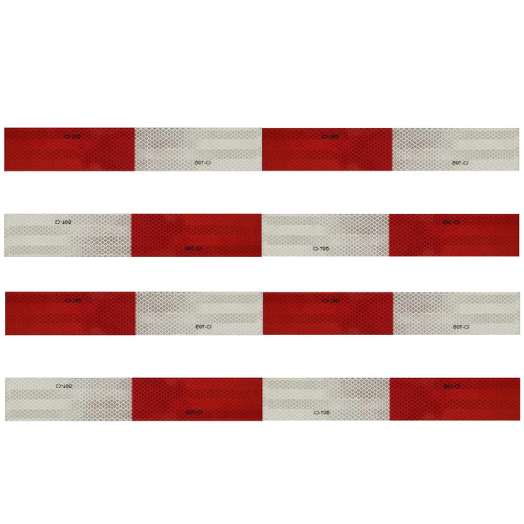 Long Magnetic DOT Reflectors | DOT Conspicuity Reflective Magnetic Reusable Strips | 2" x 30" & 2" x 36"