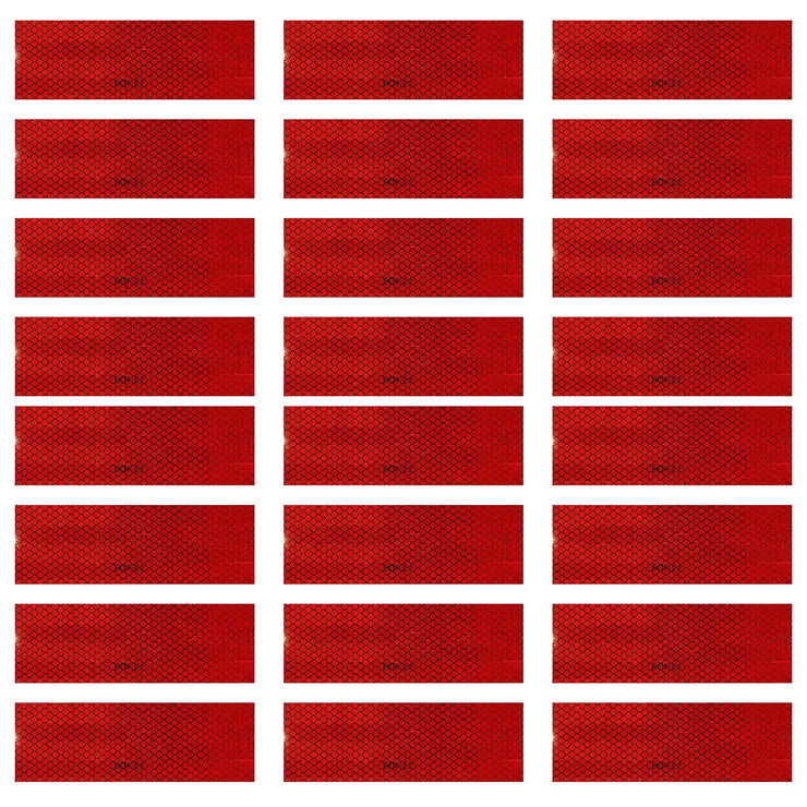 Red Magnetic DOT Reflectors | DOT Reflective Tape Strips Conspicuity | 2" x 6"