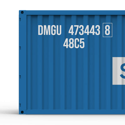 custom side shipping container decal sticker regulation numbers
