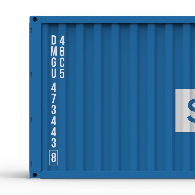 Custom Vertical Side Shipping Container Number Decal Sticker Lettering ...
