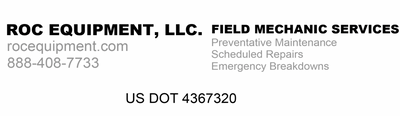 Truck Company Name Door Decal with USDOT & Additional Services For Work Truck or Service Truck (Set of 2)