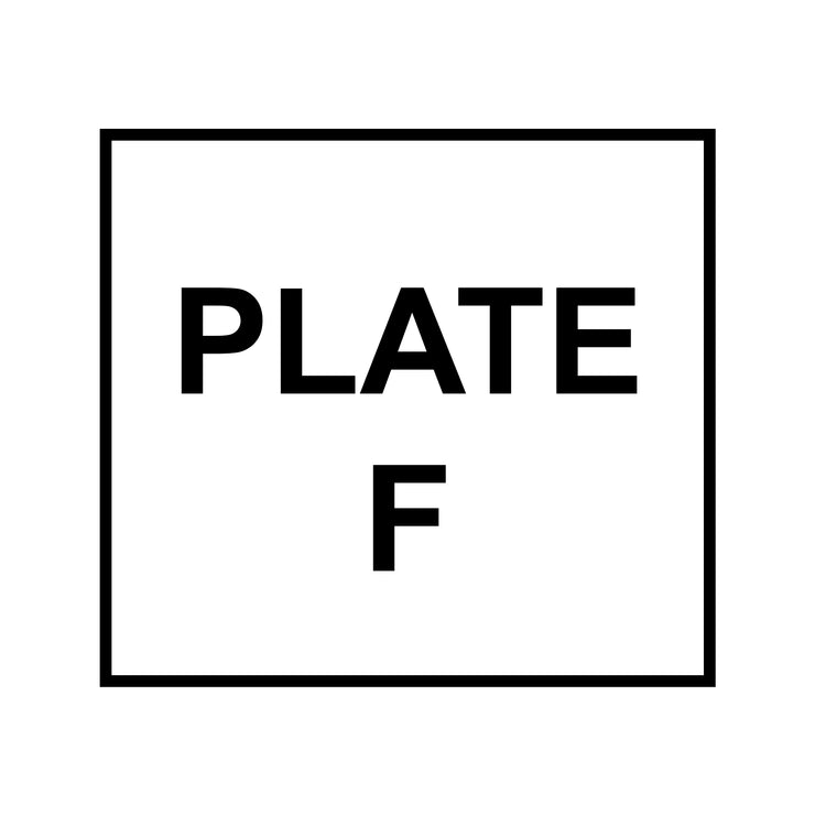 Plate F AAR Railroad Reporting Marks & Number Decal Sticker Lettering (Set of 2)