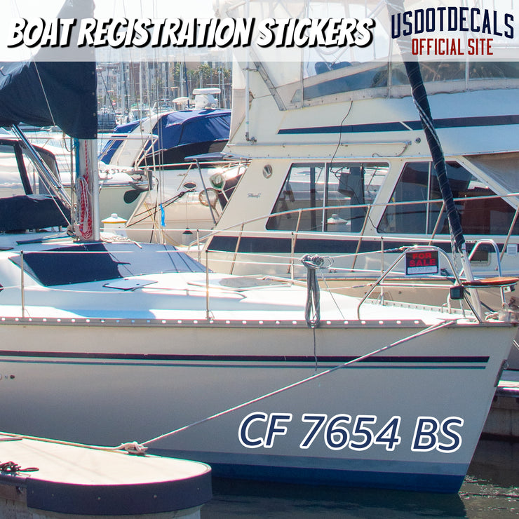 boat registration sticker
