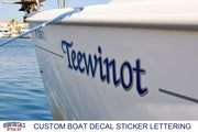 boat name port and starboard lettering decals