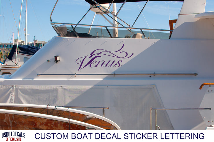 boat name decal