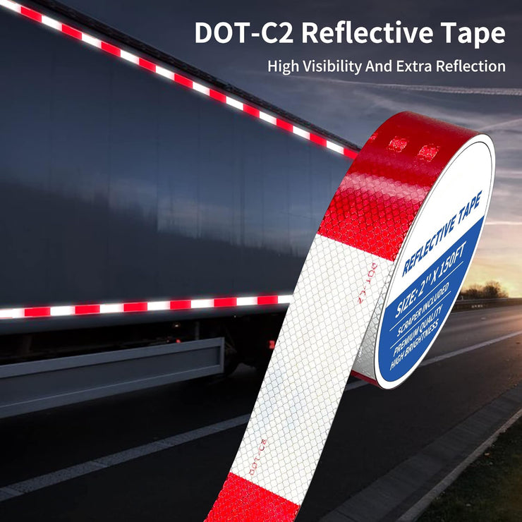 DOT Reflectors | DOT Reflective Tape Roll | 2" x Many Size Options