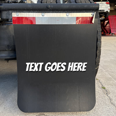 custom semi truck mud flaps add your own text