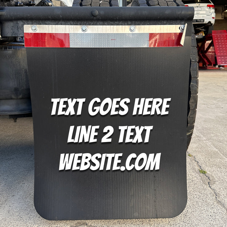 custom text mud flaps for trucks