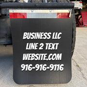 custom semi truck mud flaps