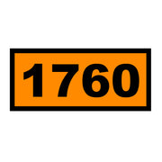 UN Orange 4-Digit Label Decal Sticker Sign Placard (Add Your Own Number)