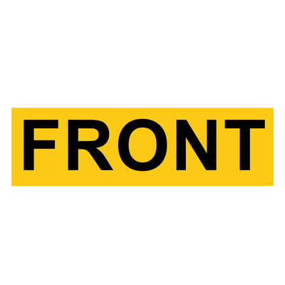 FRONT Shipping Container Label Sticker Decal