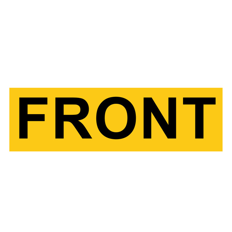 FRONT Shipping Container Label Sticker Decal