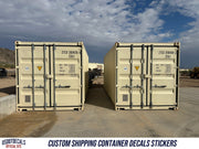 shipping container decals