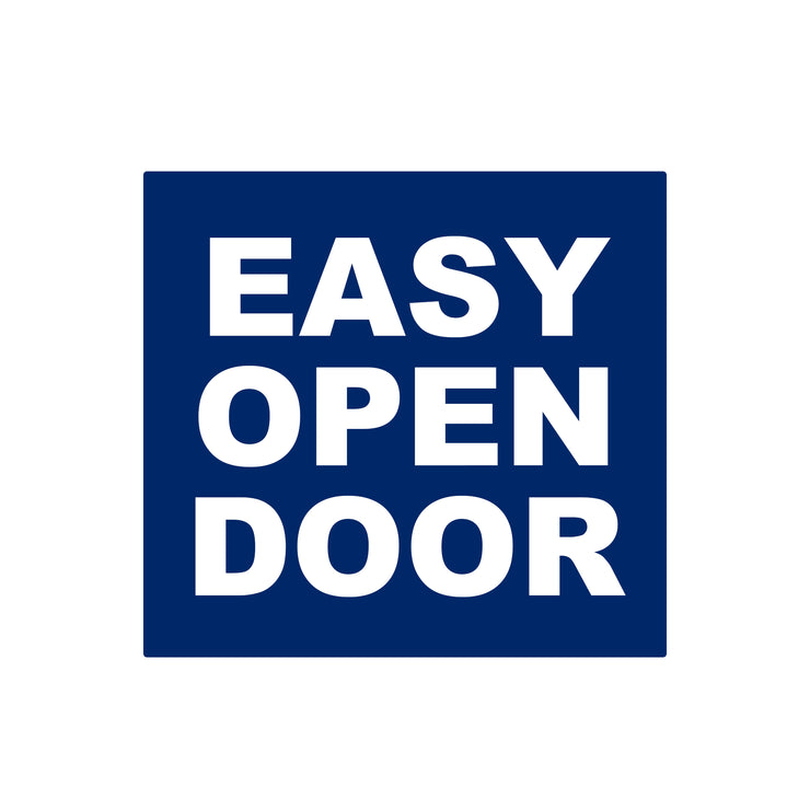 EASY OPEN DOOR Shipping Container Label Sticker Decal