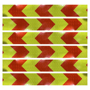 DOT Red & Yellow Reflectors | DOT Reflective Tape Strips | 2" x 12"