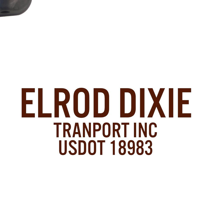 Company Name Decal with USDOT 
