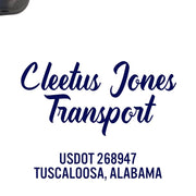 Company Name Decal with USDOT & Location