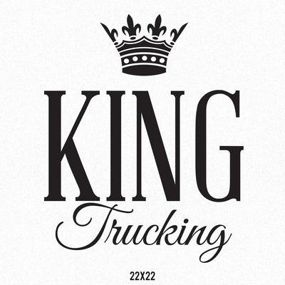 Company Name Decal with Crown
