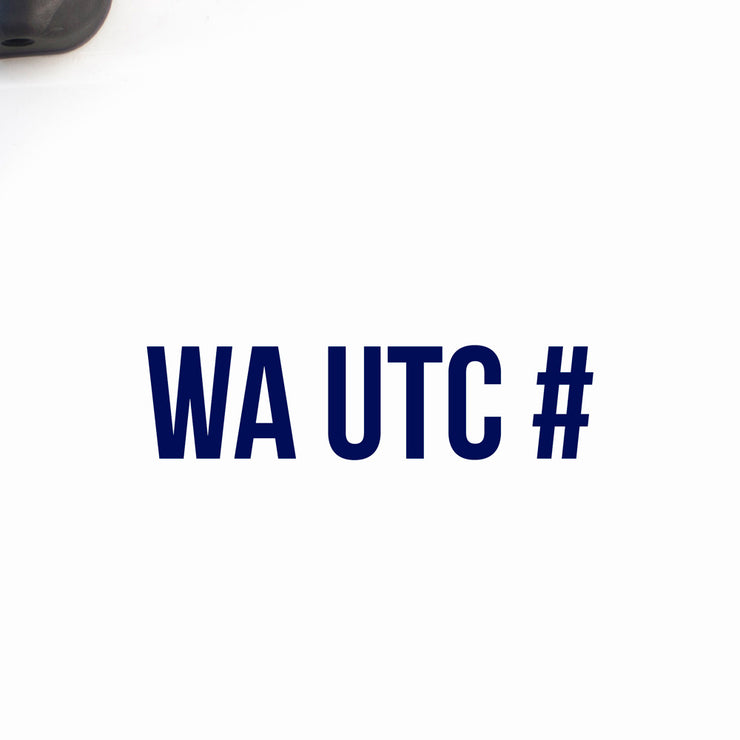 WA UTC Number Decal Sticker