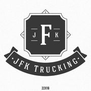 Initials Company Name Decal for Trucks