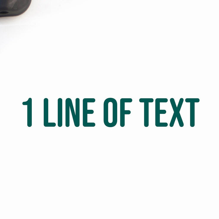 1 Line of Text Decal Sticker