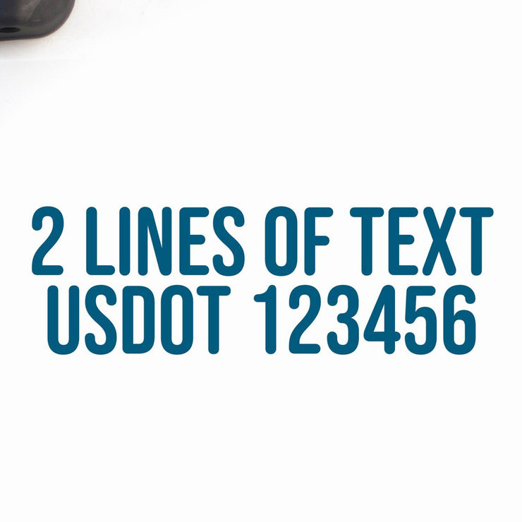 2 lines of text decal sticker