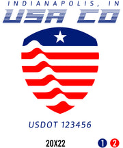 American Style Truck Door Decal (USDOT)
