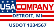 American Style Truck Door Decal USDOT