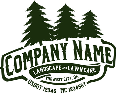 lawncare and landscape style usdot decal