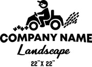 Lawn care & Landscape Style Decals (Set of 2)