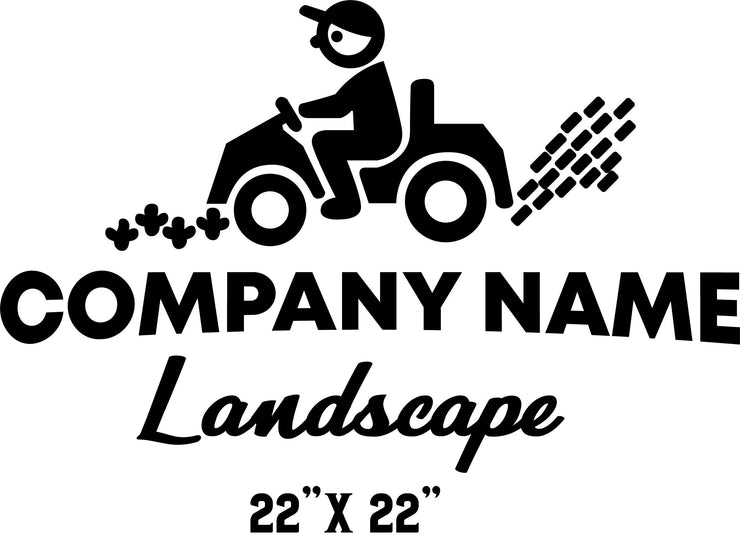 Lawn care & Landscape Style Decals (Set of 2)