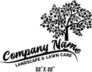 Lawn Care & Landscape Style Truck Decal (Set of 2)